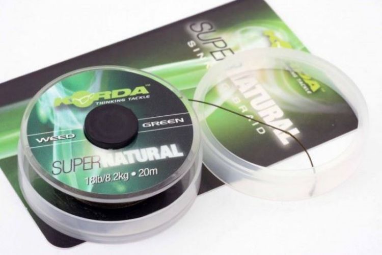 Снимка на Повод без покритие Korda Super Natural Weed Green 18lb/25lb