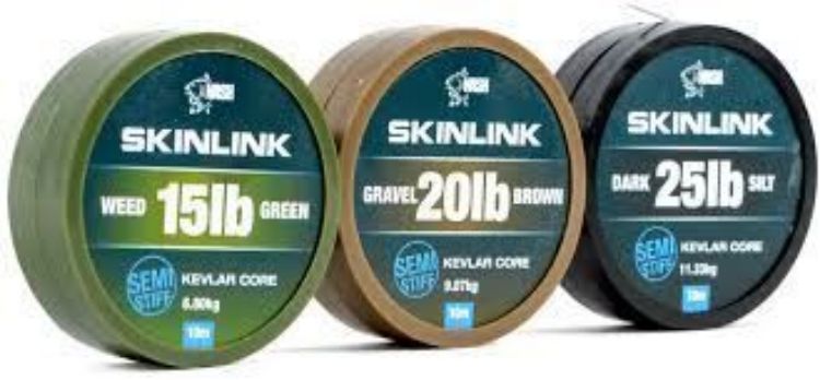 Снимка на Повод с покритие NASH Skinlink Semi Stiff 10m