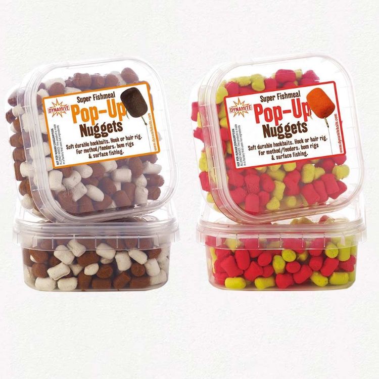 Снимка на Плуващи пелети Dynamite Baits Pop up Nuggets fishmeal