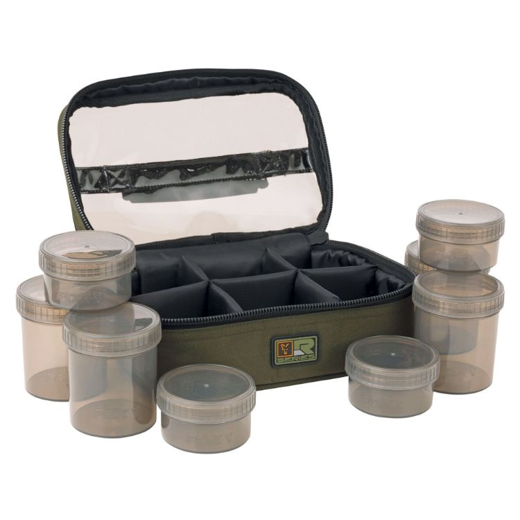 Снимка на Чанта с бурканчета Fox R Series HOOKBAITS BAG 8 POTS