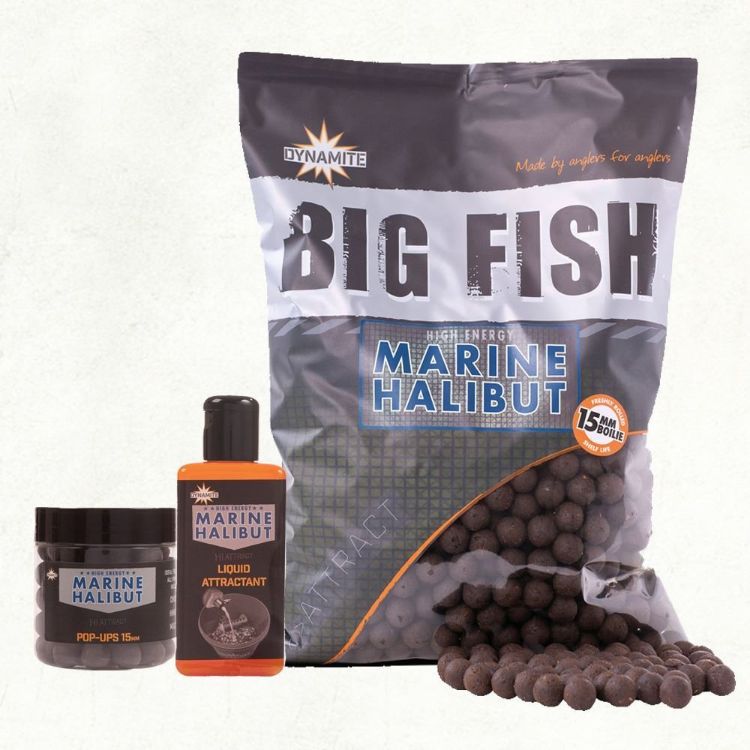 Снимка на Протеинови топчета Dynamite Baits Marine Halibut - 15mm Boilie x 1.8kg