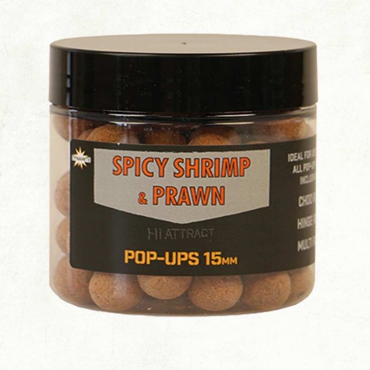 Снимка на Плуващи топчета Dynamite Baits Spicy Shrimp and Prawn footbaits pop up 15mm