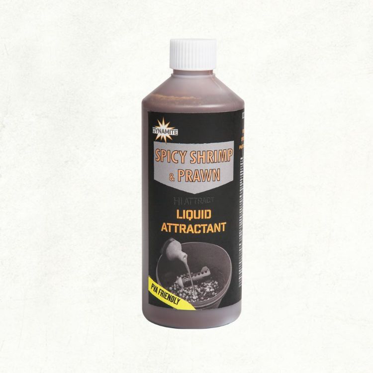 Снимка на Ликуид Dynamite baits Spicy Shrimp & Prawn Liquid Attractant 500ml