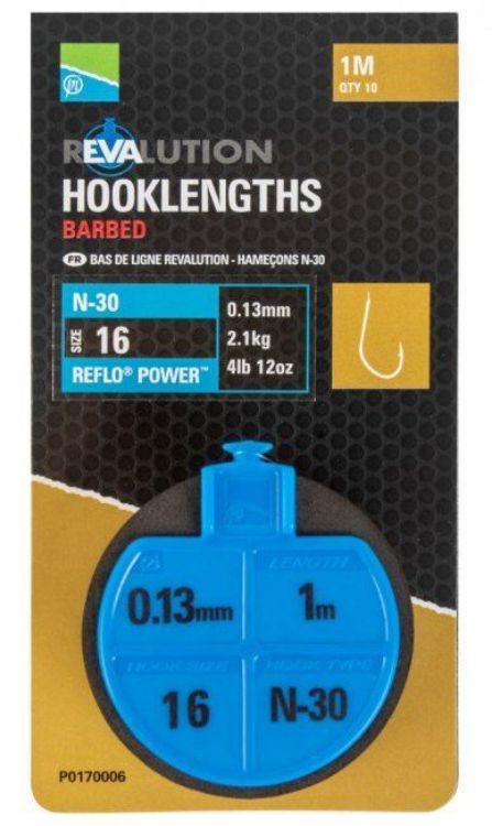 Снимка на Вързани куки Preston REVALUATION HOOKLENGTHS - N50