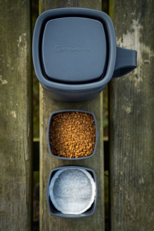 Снимка на Термо чаша с отделения RidgeМonkey ThermoMug DLX Brew Set Green