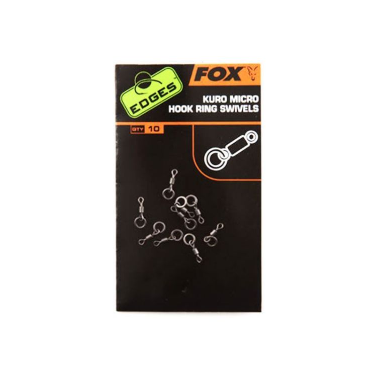 Снимка на Микро вирбели с халка Fox EDGES™ Kuro Micro Hook Ring Swivels