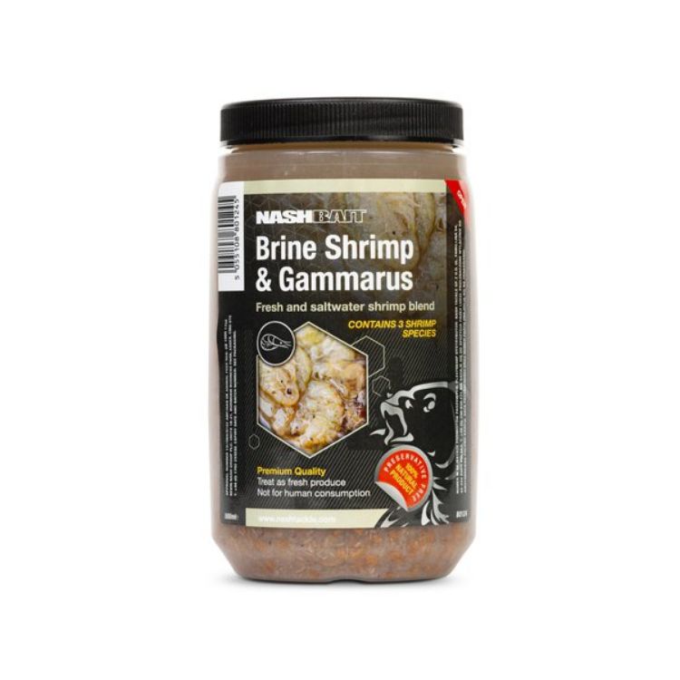 Снимка на Ликуид NASH BAIT BRINE SHRIMP & GAMMARUS 500ml