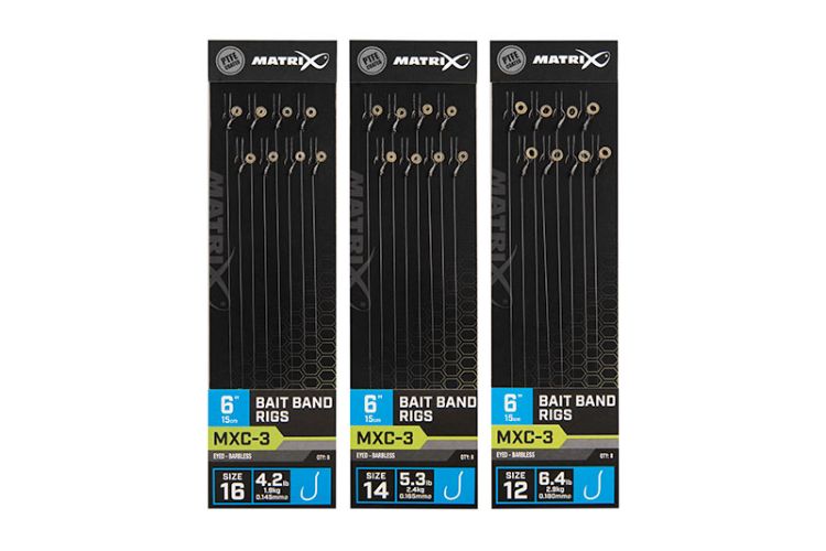 Снимка на Вързани куки MATRIX MXC-3 BAIT BAND RIGS 15CM/6INS