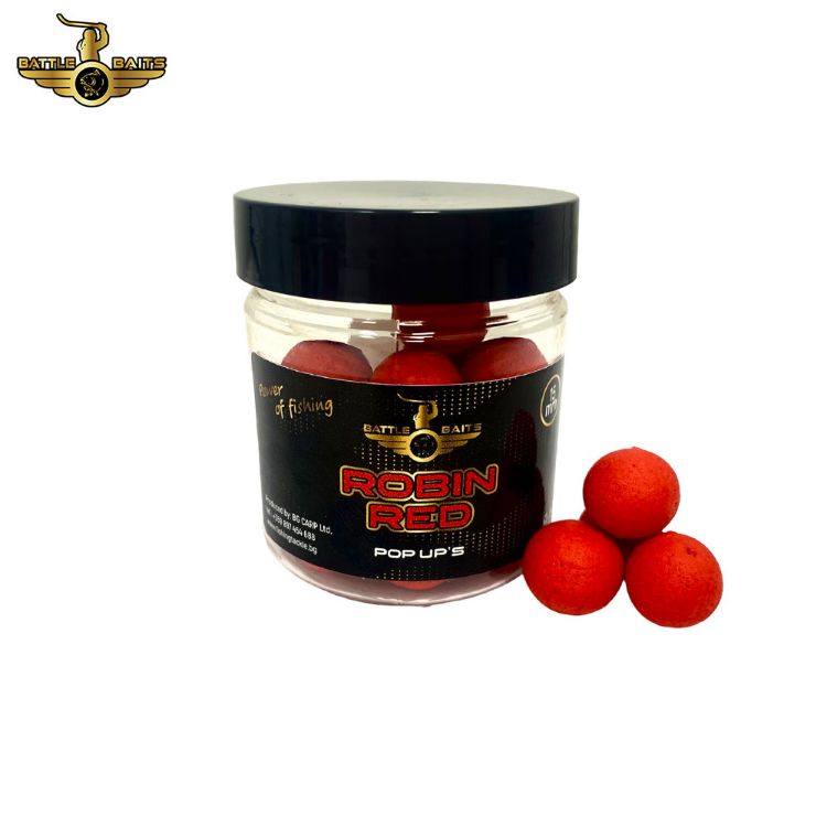 Снимка на Топчета Pop Up BATTLE BAITS Robin Red 15mm