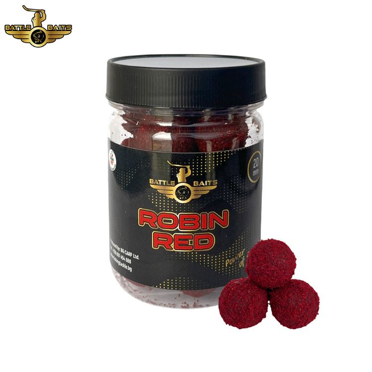 Снимка на Протеинови топчета за стръв BATTLE BAITS Robin Red