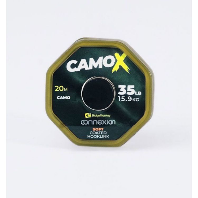 Снимка на Повод с покритие Ridgemonkey - Connexion CamoX Soft Coated Hooklink