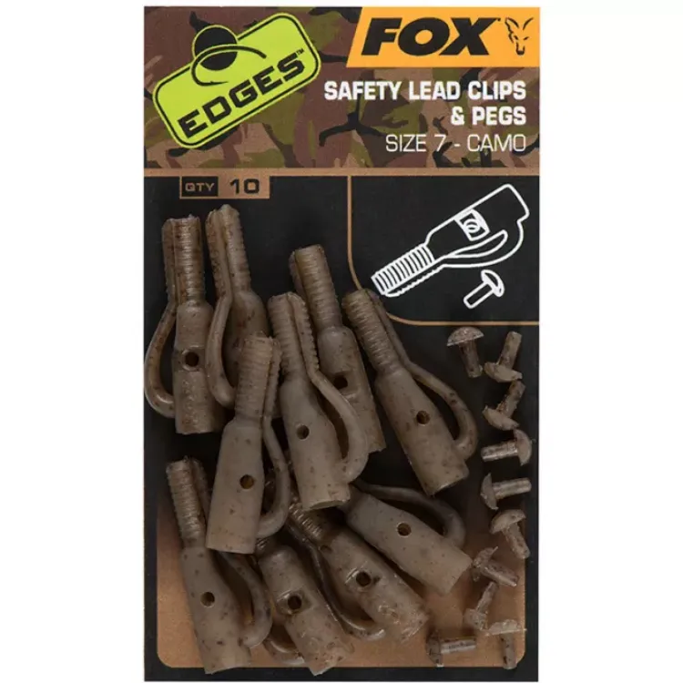Снимка на Клипс за олово FOX Safety lead clip + pegs 