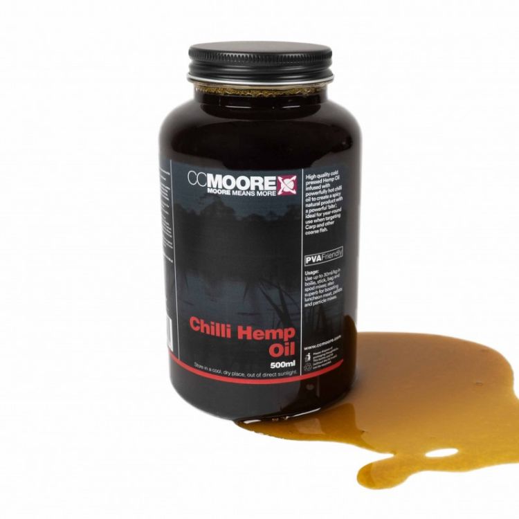 Снимка на Люто Конопено олио CC Moore CHILI HEMP OIL