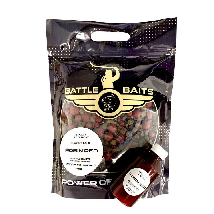 Снимка на Готов спод микс BATTLE BAITS SPOD MIX Robin Red