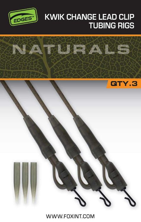 Снимка на Комплект за монтаж FOX EDGES™ NATURALS KWIK CHANGE LEAD CLIP TUBING SETUP