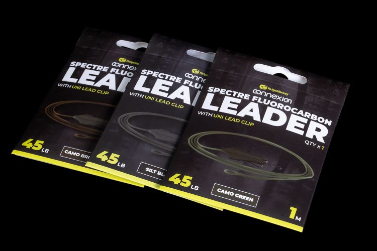 Снимка на Лидер RidgeMonkey Spectre fluorocarbon leader with Uni Lead Clip
