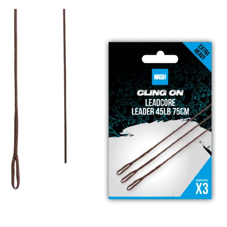 Снимка на Вързани ледкор монтажи NASH CLING-ON LEADCORE LEADER 0,75м