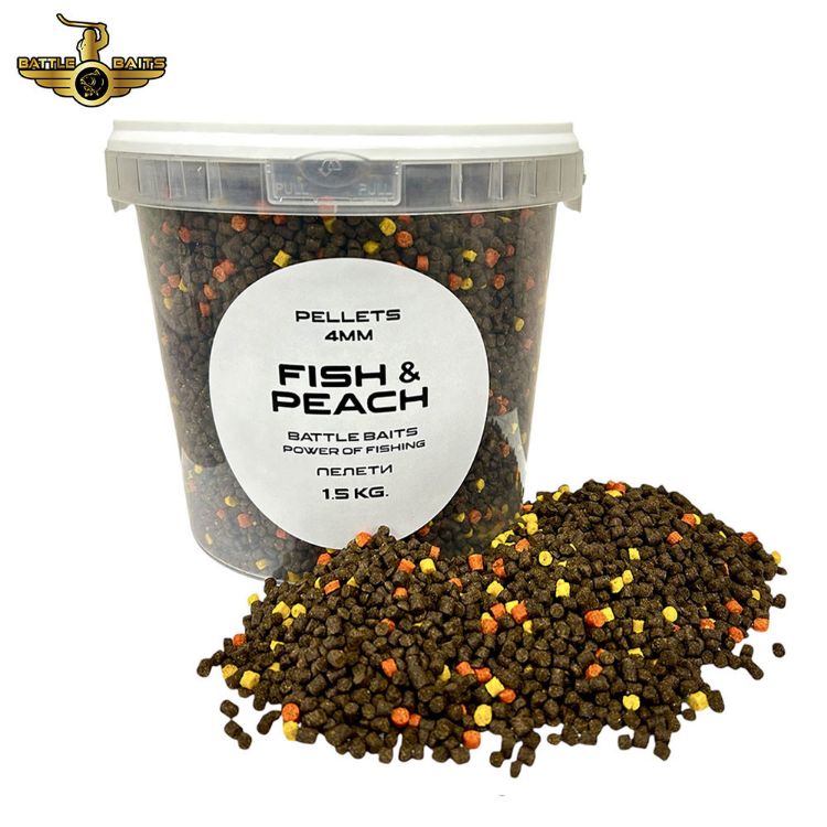 Снимка на Рибни пелети BATTLE BAITS  4mm 1.5kg