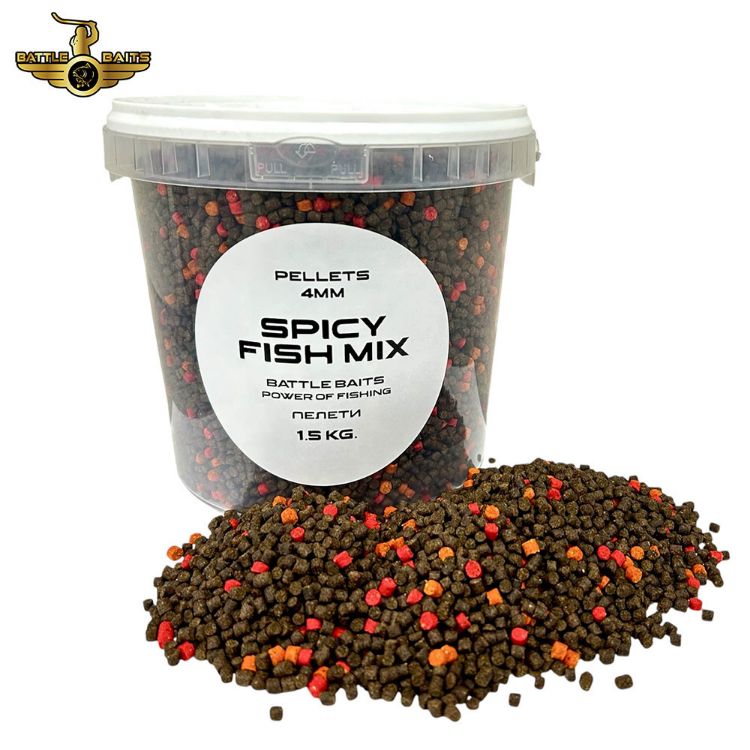 Снимка на Рибни пелети BATTLE BAITS  4mm 1.5kg