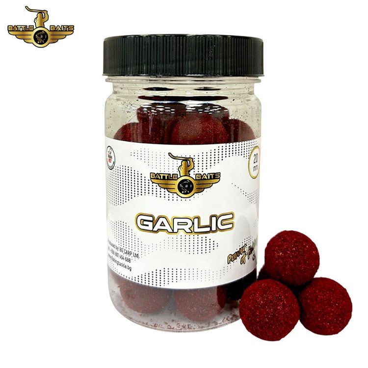 Снимка на Протеинови топчета за стръв BATTLE BAITS Garlic