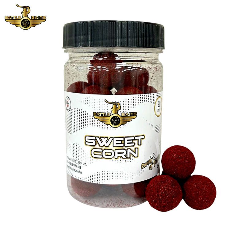 Снимка на Протеинови топчета за стръв BATTLE BAITS Sweet Corn