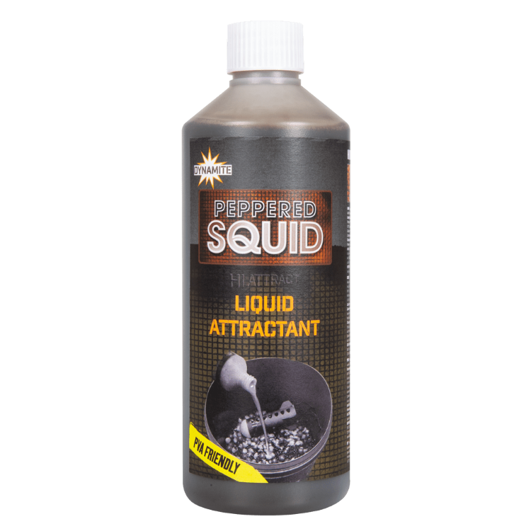 Снимка на Ликуид Dynamite Baits Peppered Squid Liquid Attractant 500ml
