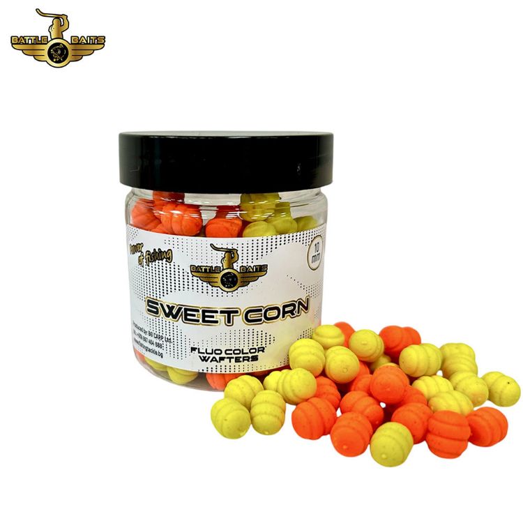Снимка на Балансирани дъмбели BATTLE BAITS Fluo Color Wafters