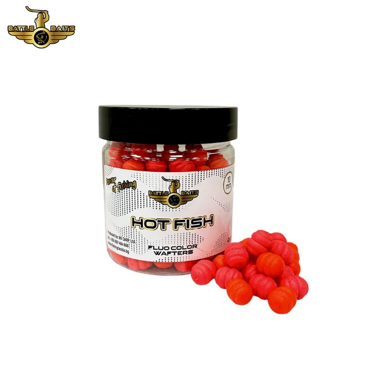 Снимка на Балансирани дъмбели BATTLE BAITS Fluo Color Wafters