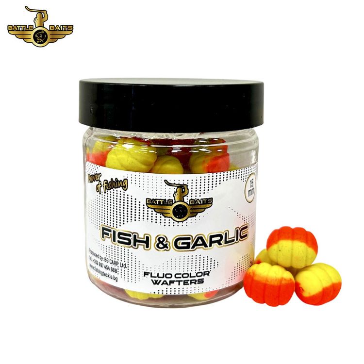 Снимка на Балансирани дъмбели BATTLE BAITS Fluo Color Wafters
